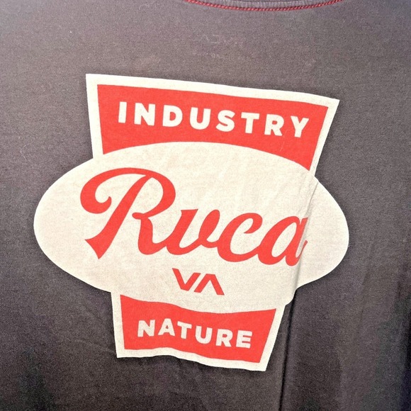 RVCA Other - RVCA ANP Graphic T Shirt Mens Large Charcoal Gray Surf Skate Cotton Tee